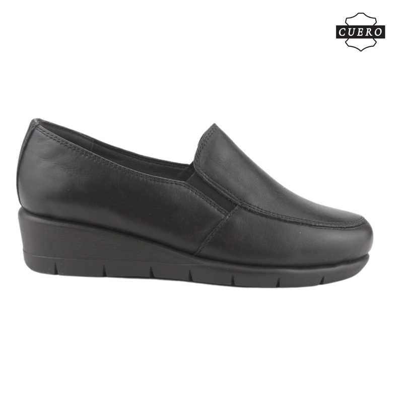 ZAPATO DE CUERO CHALADA MUJER CALAFATE-1 MARRON CASUAL - 2