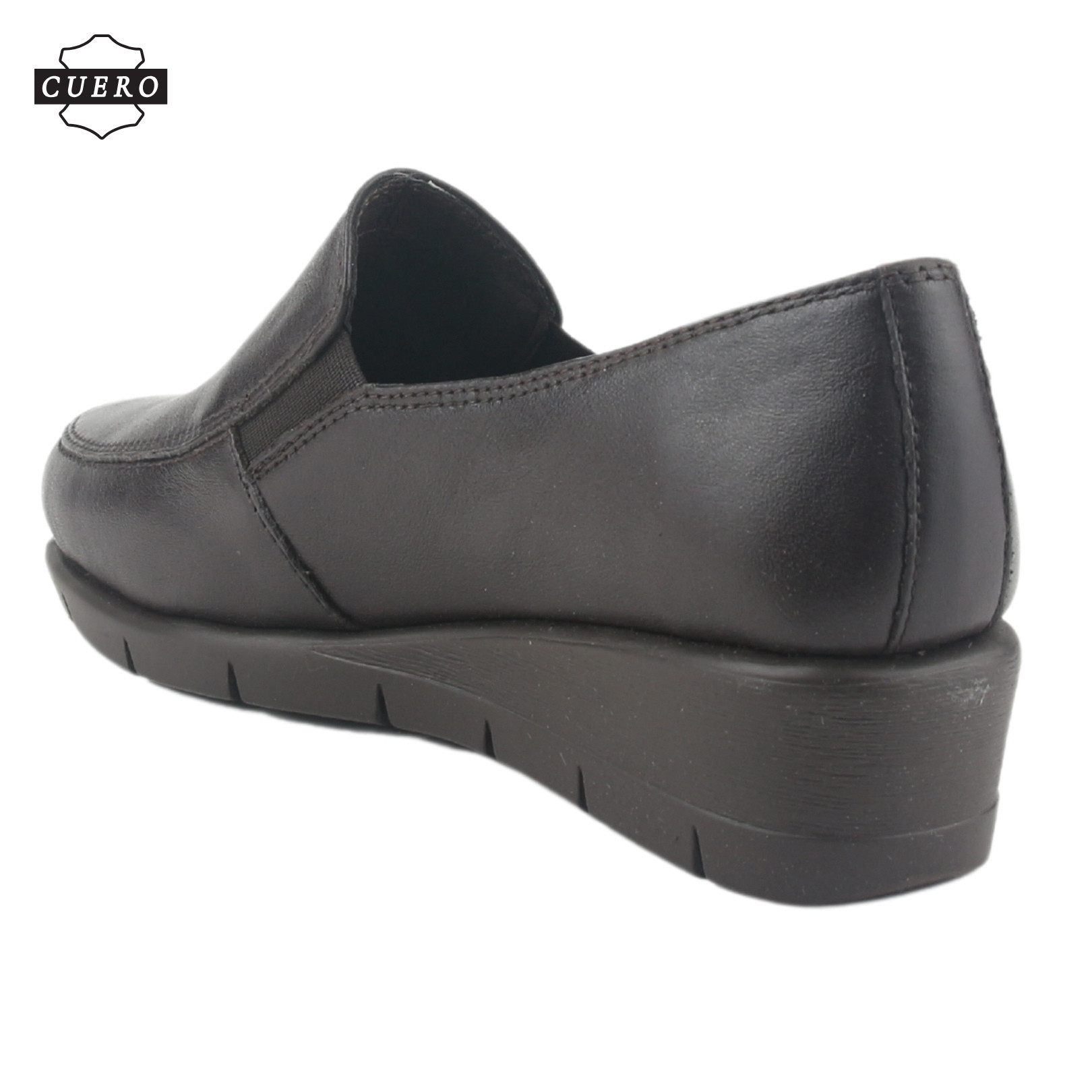 ZAPATO DE CUERO CHALADA MUJER CALAFATE-1 MARRON CASUAL - 5