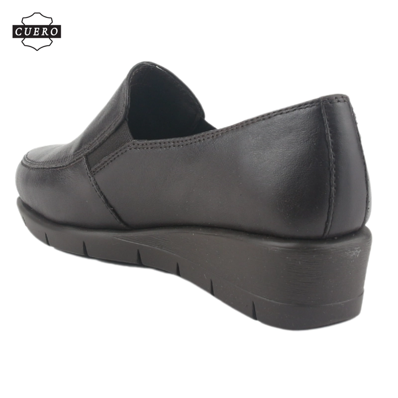 ZAPATO DE CUERO CHALADA MUJER CALAFATE-1 MARRON CASUAL - 5