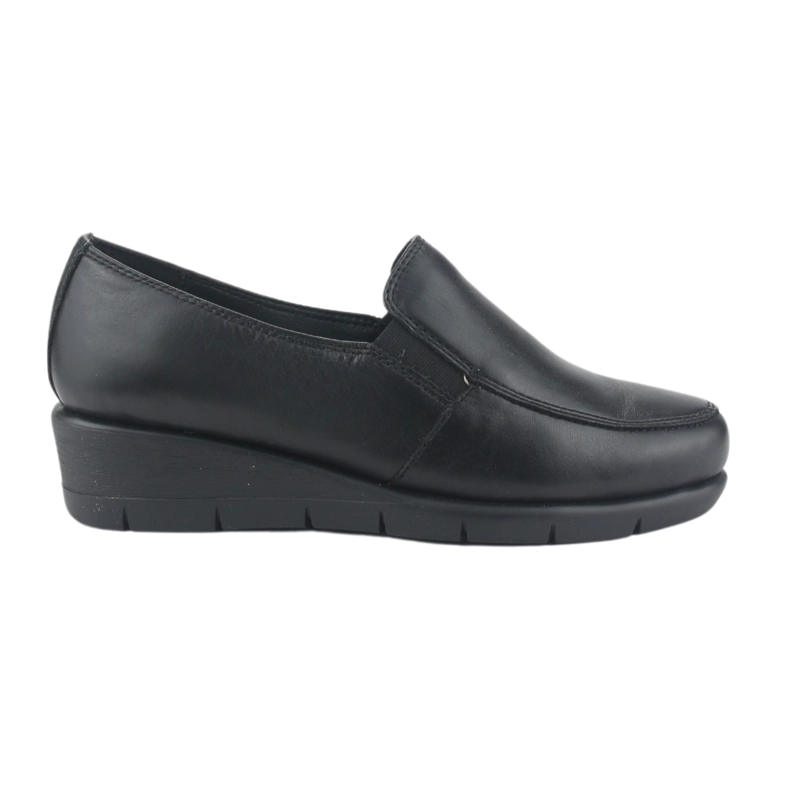 ZAPATO DE CUERO CHALADA MUJER CALAFATE-1 NEGRO CASUAL - 1