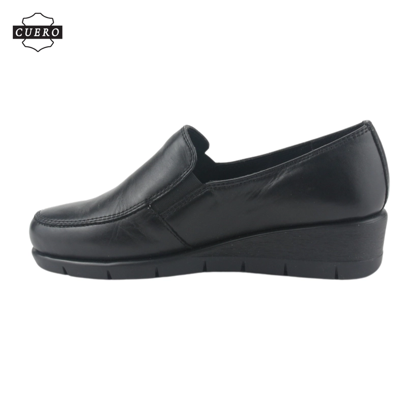 ZAPATO DE CUERO CHALADA MUJER CALAFATE-1 NEGRO CASUAL - 3