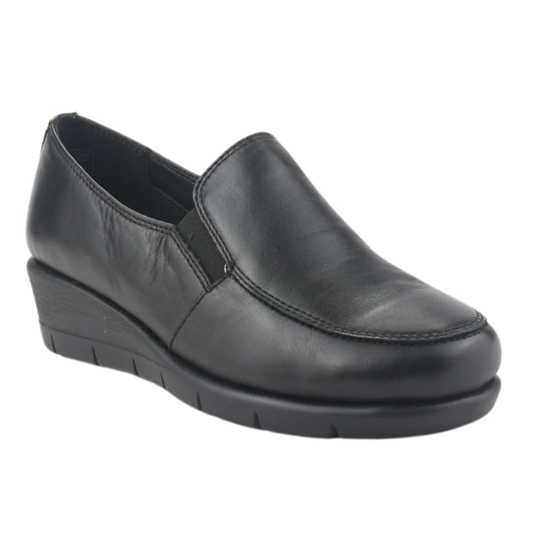 ZAPATO DE CUERO CHALADA MUJER CALAFATE-1 NEGRO CASUAL - 7