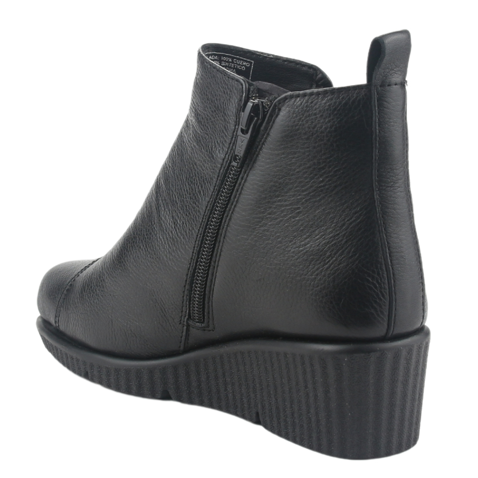BOTÍN MUJER CUERO NEGRO CHALADA MOSQUETA-1 CASUAL - 8