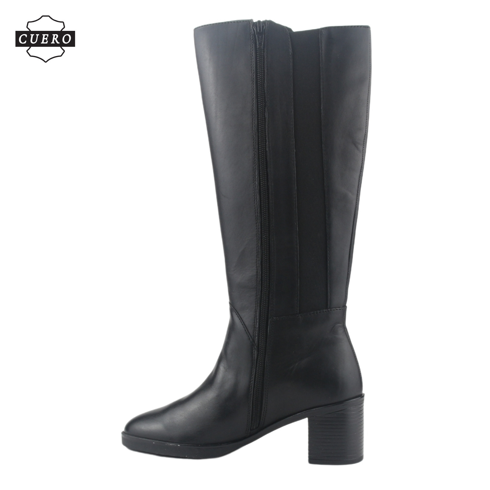 BOTAS MUJER CHALADA CUERO NEGRO PUELO-3 CASUAL - 3