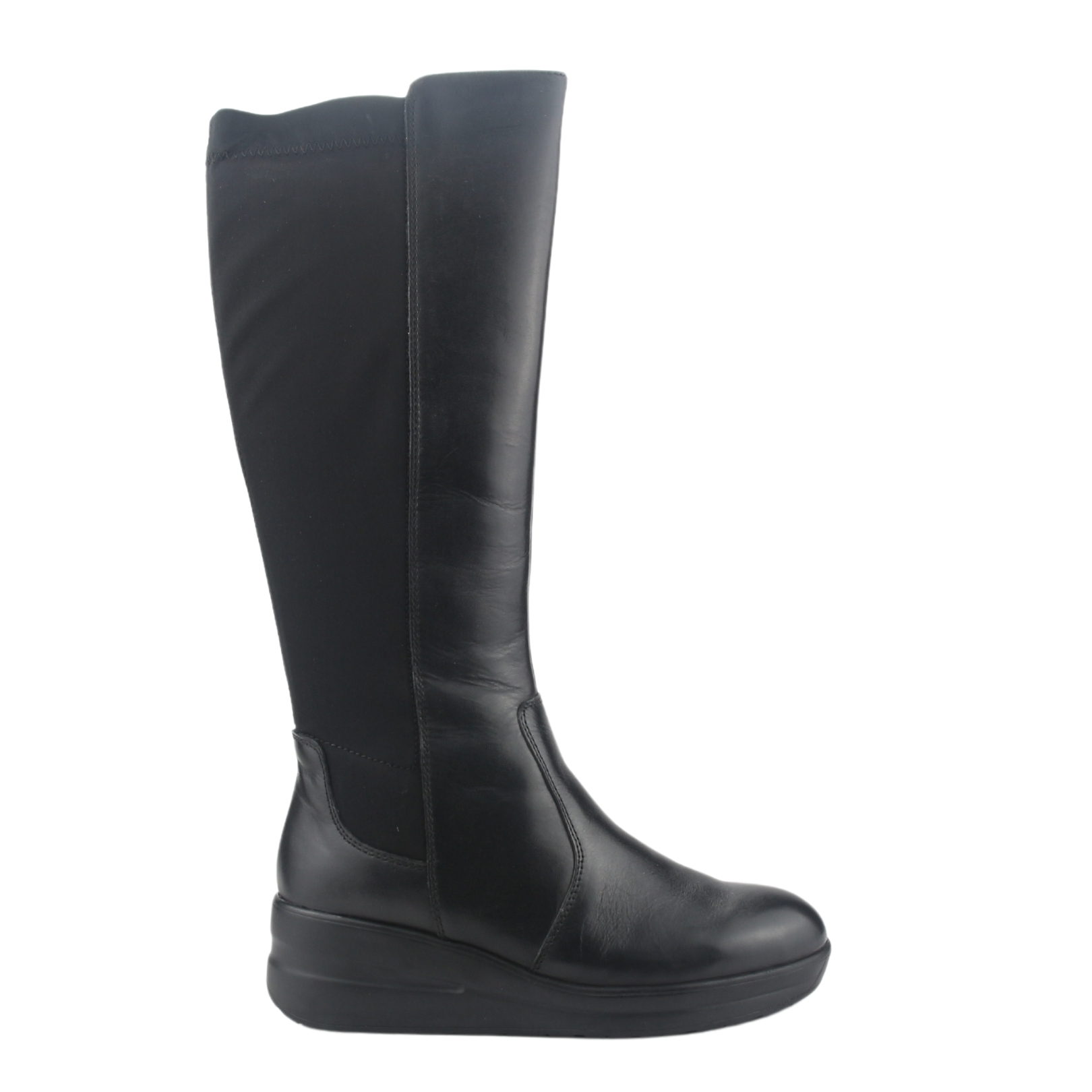 BOTAS MUJER CHALADA CUERO NEGRO ROCKY-1 CASUAL - 1
