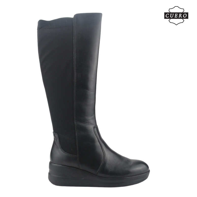 BOTAS MUJER CHALADA CUERO NEGRO ROCKY-1 CASUAL - 2