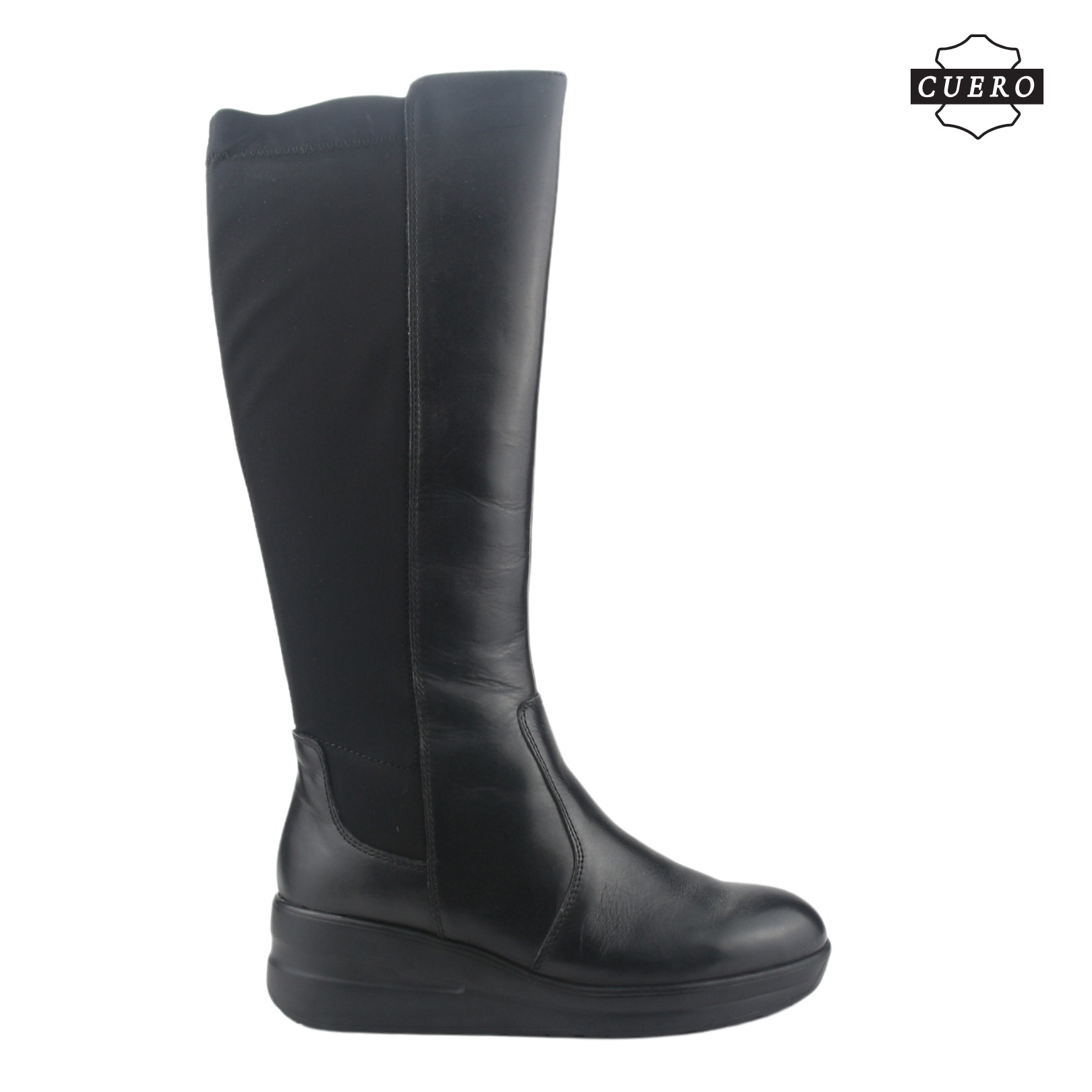 BOTAS MUJER CHALADA CUERO NEGRO ROCKY-1 CASUAL - 2