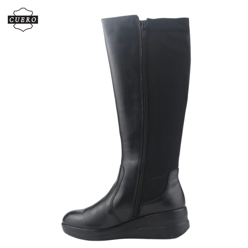 BOTAS MUJER CHALADA CUERO NEGRO ROCKY-1 CASUAL - 3