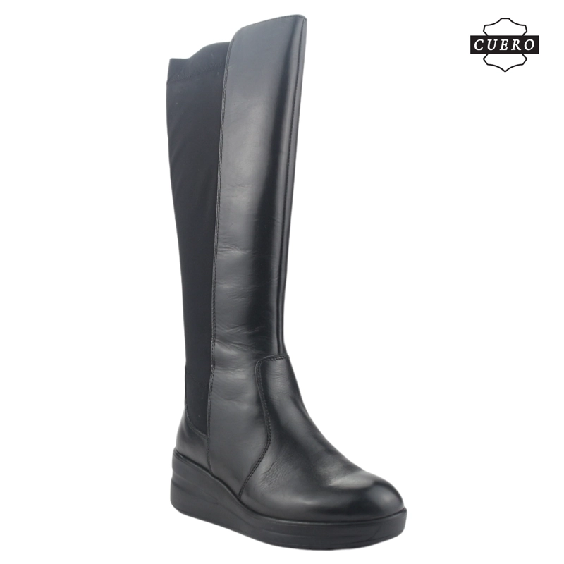 BOTAS MUJER CHALADA CUERO NEGRO ROCKY-1 CASUAL - 4