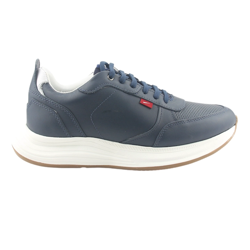 ZAPATILLAS HOMBRE FERRACINI URBANAS AZUL MARINO 9483-650 CUERO - 1