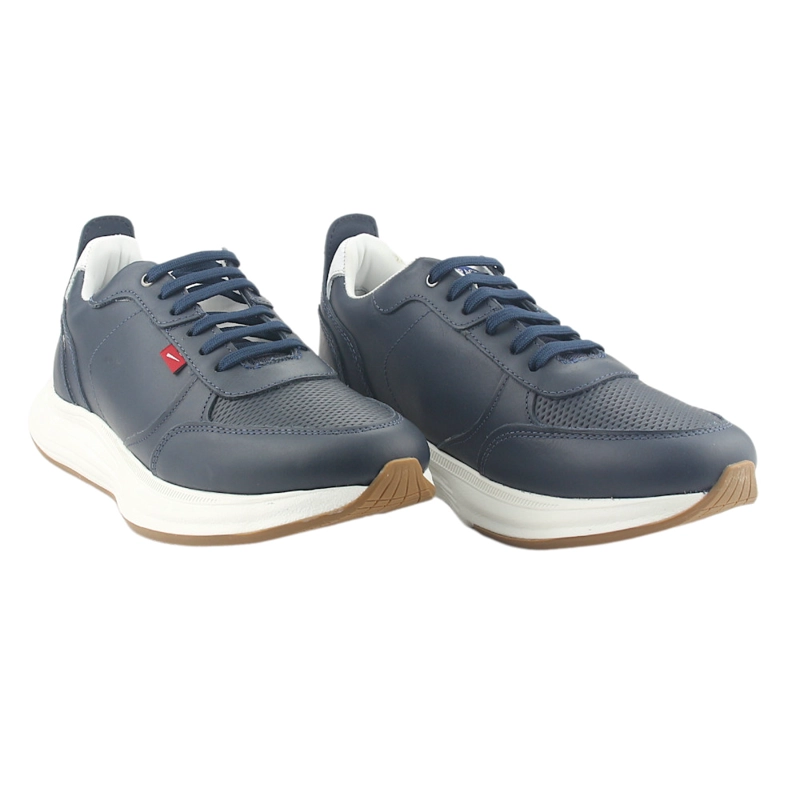 ZAPATILLAS HOMBRE FERRACINI URBANAS AZUL MARINO 9483-650 CUERO - 5