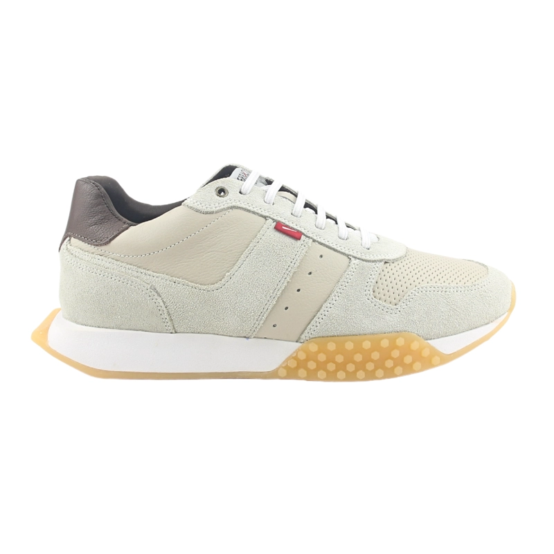 ZAPATILLAS HOMBRE FERRACINI URBANAS CASUALES GRIS TAUPE 8525-693 CUERO - 1