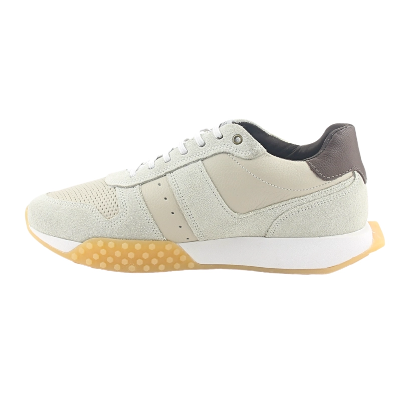 ZAPATILLAS HOMBRE FERRACINI URBANAS CASUALES GRIS TAUPE 8525-693 CUERO - 2