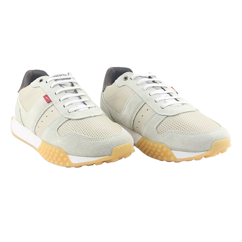ZAPATILLAS HOMBRE FERRACINI URBANAS CASUALES GRIS TAUPE 8525-693 CUERO - 5