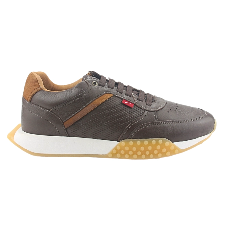 ZAPATILLAS HOMBRE FERRACINI URBANAS CAFÉ 8527 CUERO - 1