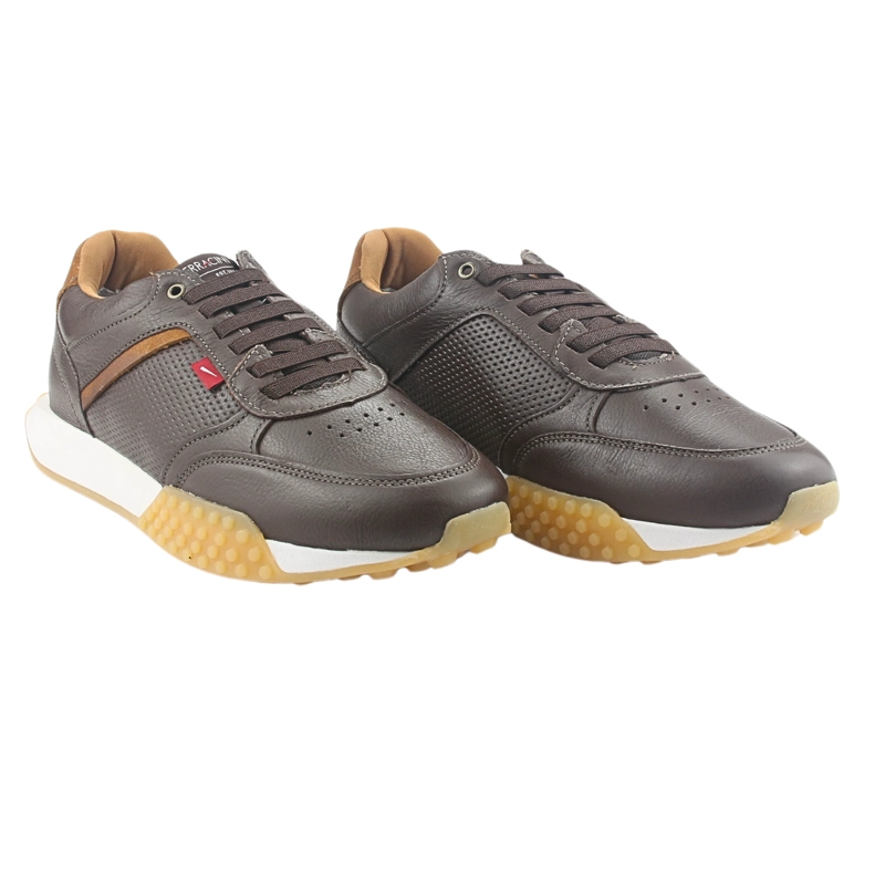 ZAPATILLAS HOMBRE FERRACINI URBANAS CAFÉ 8527 CUERO - 5