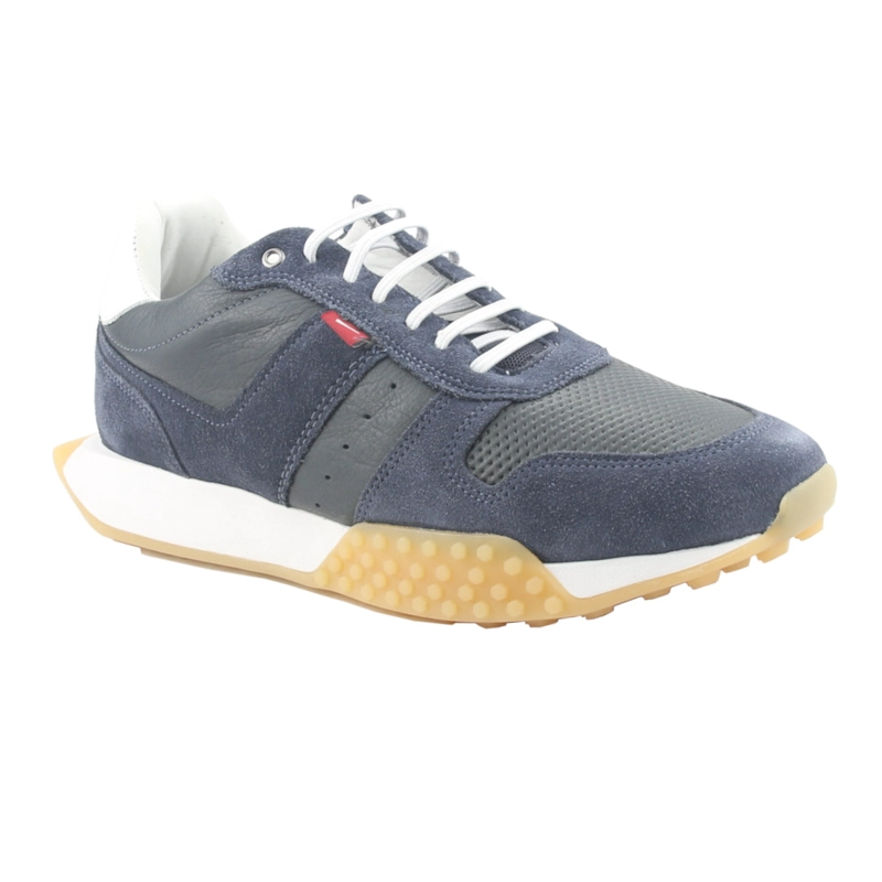 ZAPATILLAS HOMBRE FERRACINI URBANAS AZUL MARINO 8525-693 CUERO - 3