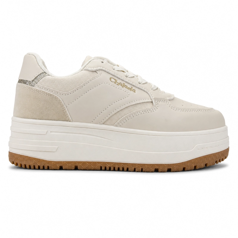 ZAPATILLA BEIGE MUJER URBANO CHALADA MITSU - 1