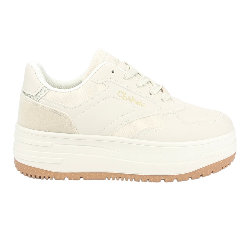 ZAPATILLA CHALADA MUJER MITSU-2 BEIGE URBANO - 1