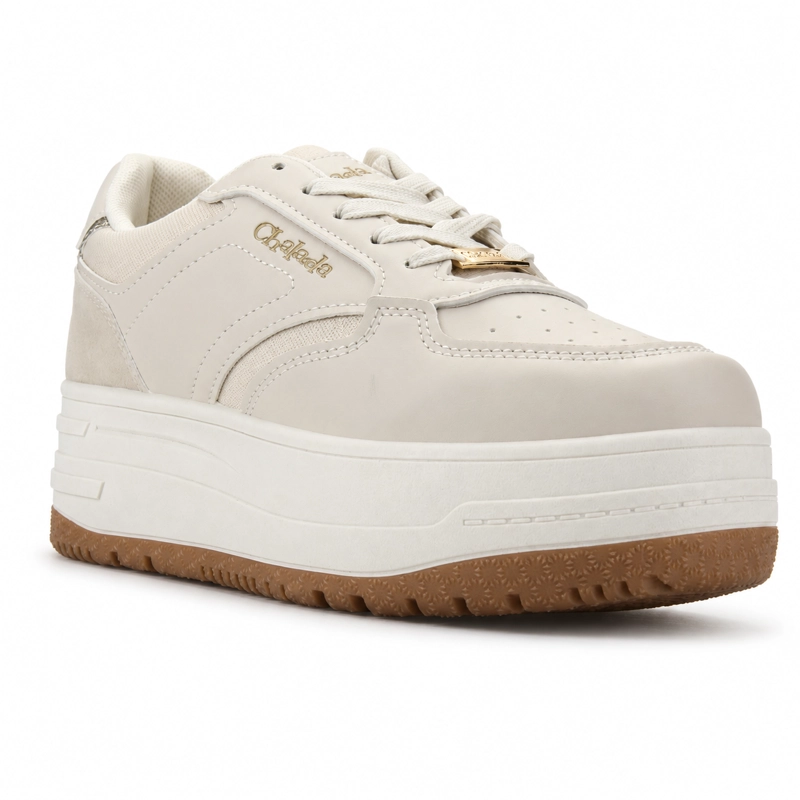 ZAPATILLA BEIGE MUJER URBANO CHALADA MITSU - 3