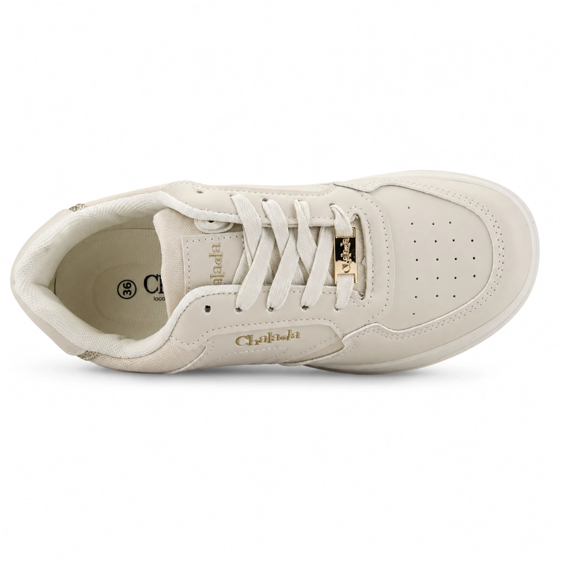 ZAPATILLA BEIGE MUJER URBANO CHALADA MITSU - 5