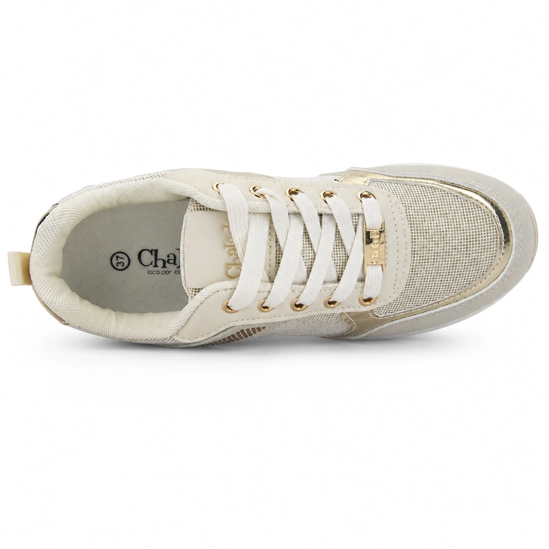 ZAPATILLA DORADO MUJER URBANO CHALADA BOLKI - 5