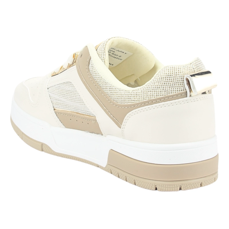 ZAPATILLAS MUJER CHALADA URBANAS BEIGE JOKER-2 - 4