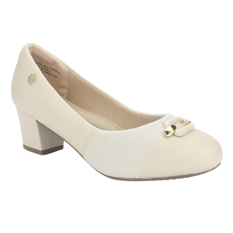ZAPATO CHALADA MUJER FLEXI-57 BEIGE CASUAL - 3