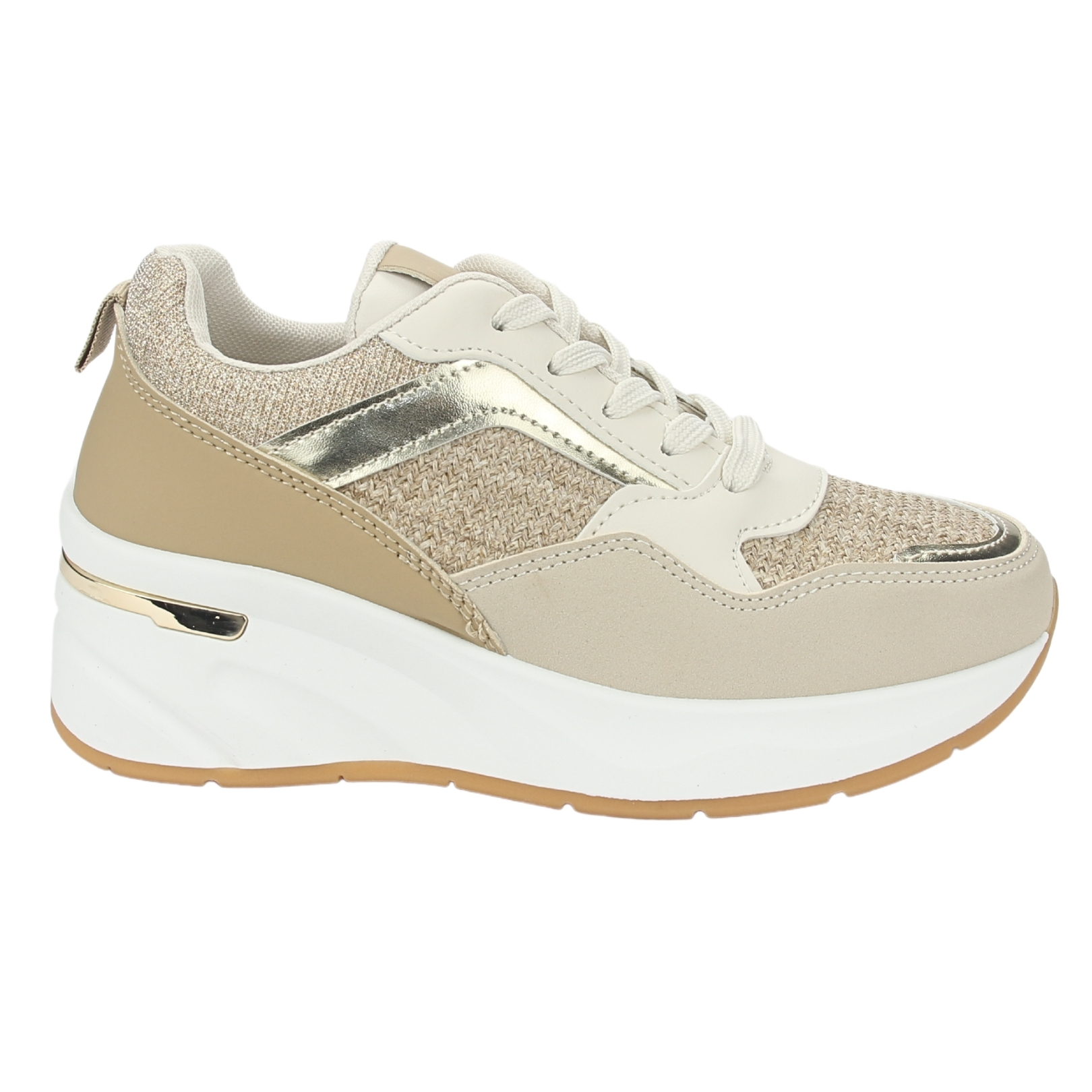 ZAPATILLAS MUJER CHALADA URBANAS BEIGE JUNA-1 - 1