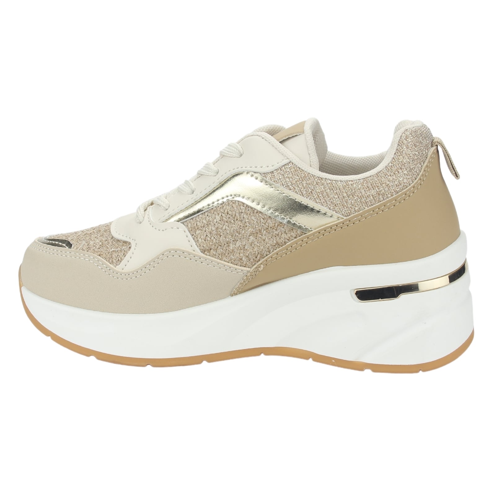 ZAPATILLAS MUJER CHALADA URBANAS BEIGE JUNA-1 - 2