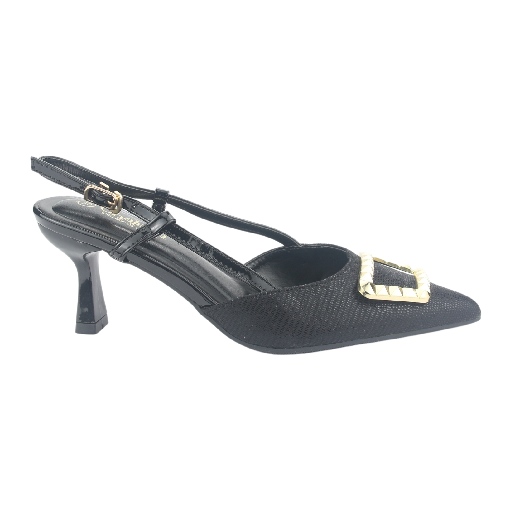 ZAPATO CHALADA MUJER REGGIA-1 NEGRO MODA - 1