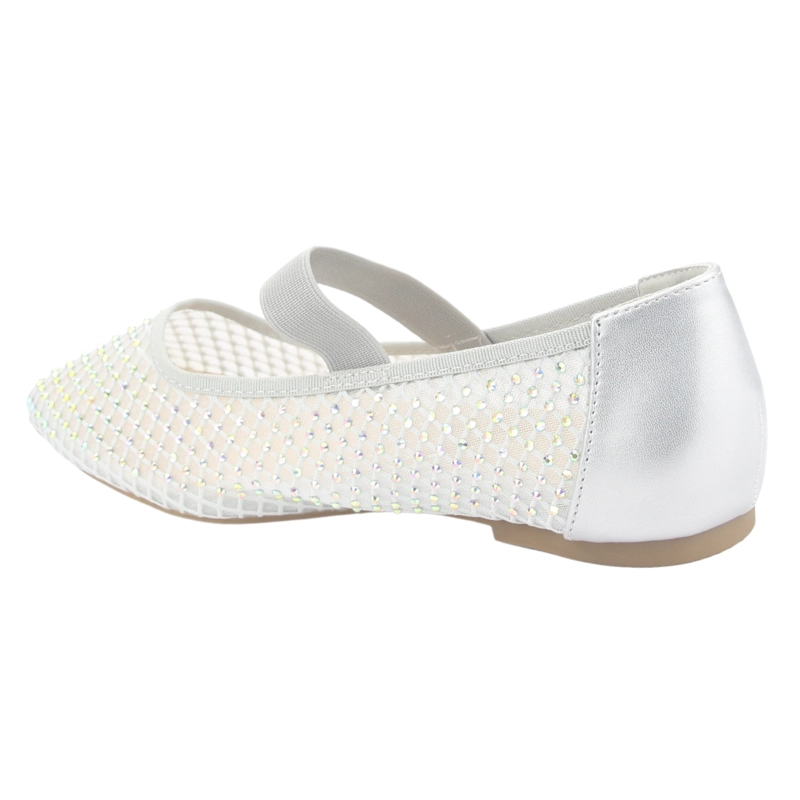 BALLERINAS MUJER CHALADA PLATEADO MIU-5 CASUAL - 4