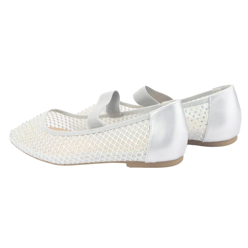 BALLERINAS MUJER CHALADA PLATEADO MIU-5 CASUAL - 6