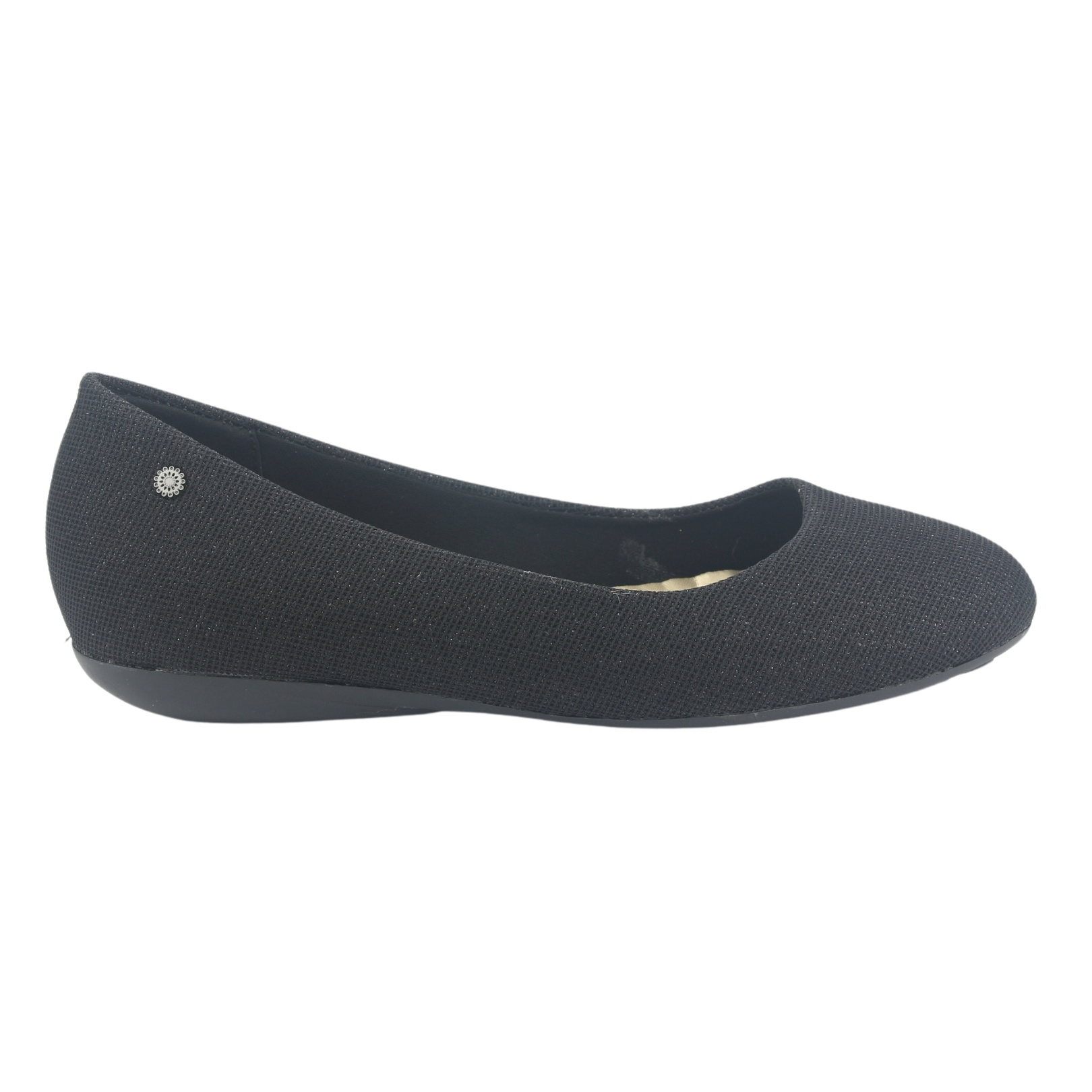 BALLERINA CHALADA MUJER OSLO-95 NEGRO CASUAL - 1