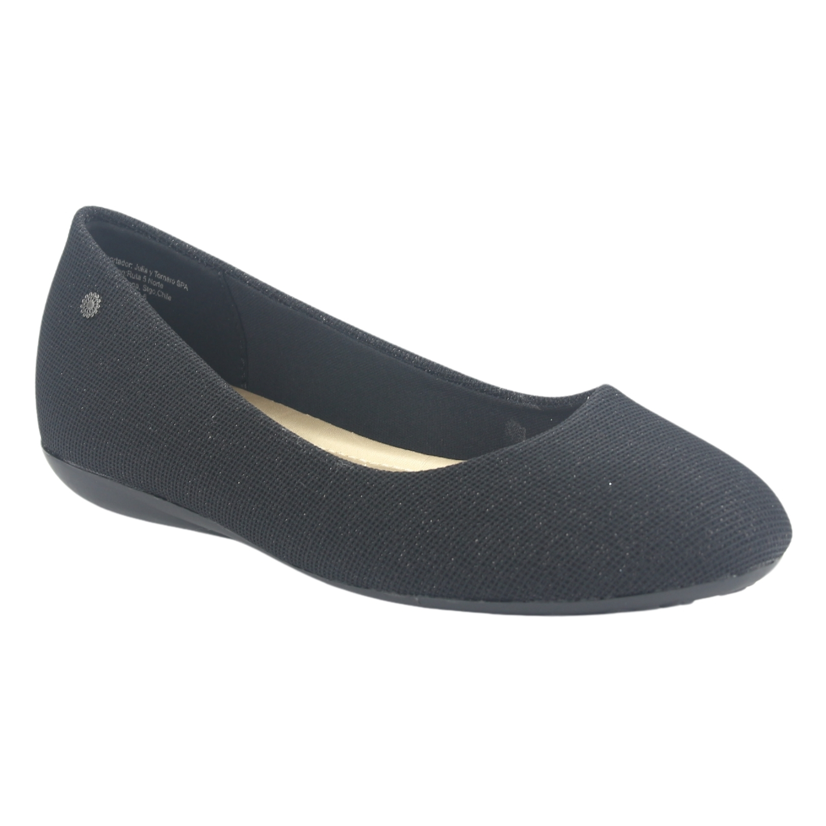 BALLERINA CHALADA MUJER OSLO-95 NEGRO CASUAL - 3
