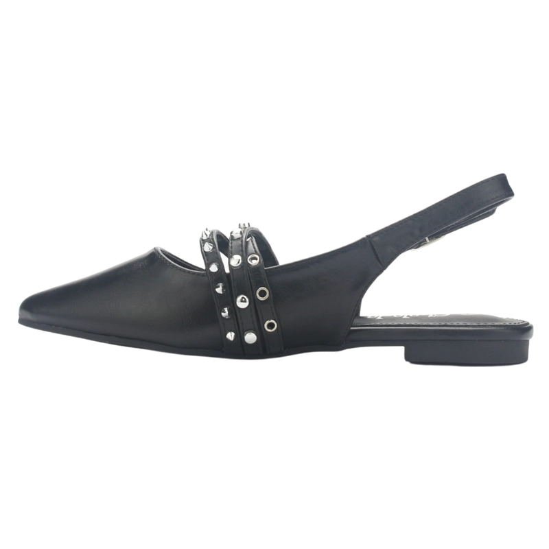 BALLERINA CHALADA MUJER MARIS-6 NEGRO CASUAL - 3
