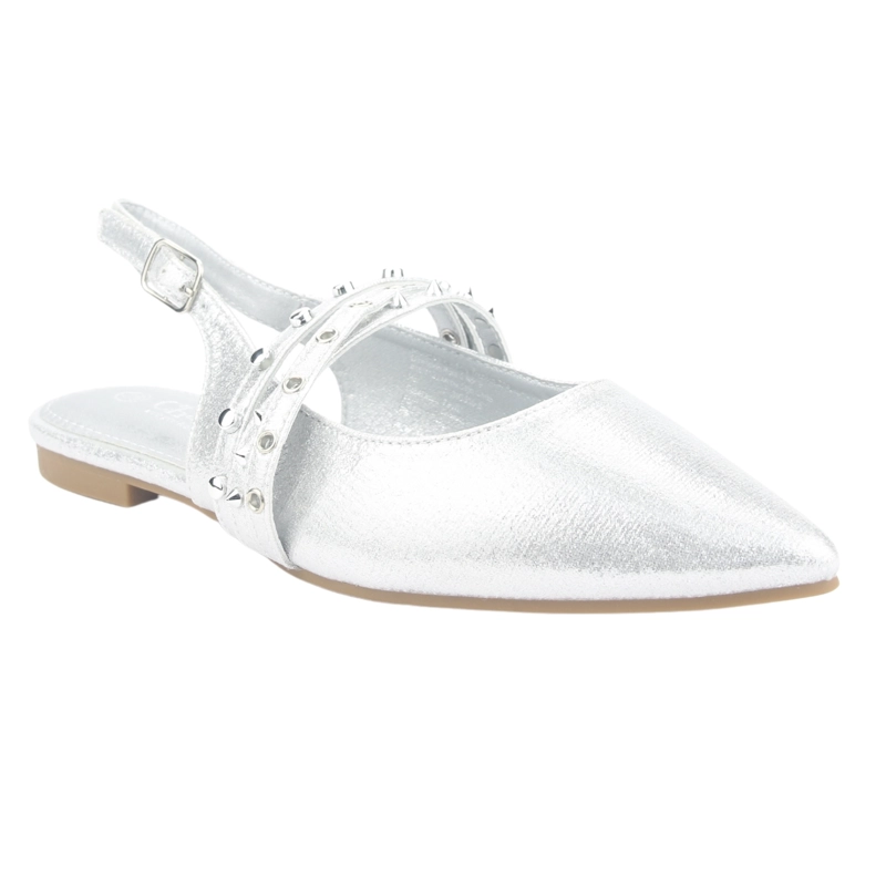 BALLERINA CHALADA MUJER MARIS-6 PLATEADO CASUAL - 3