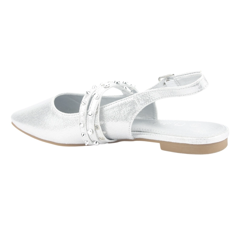 BALLERINA CHALADA MUJER MARIS-6 PLATEADO CASUAL - 4