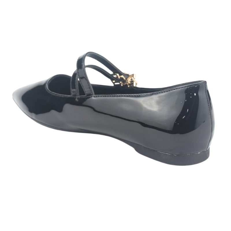 BALLERINA CHALADA MUJER MARIS-5 NEGRO CASUAL - 4