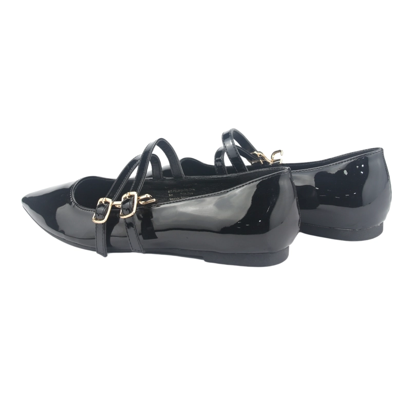BALLERINA CHALADA MUJER MARIS-5 NEGRO CASUAL - 6