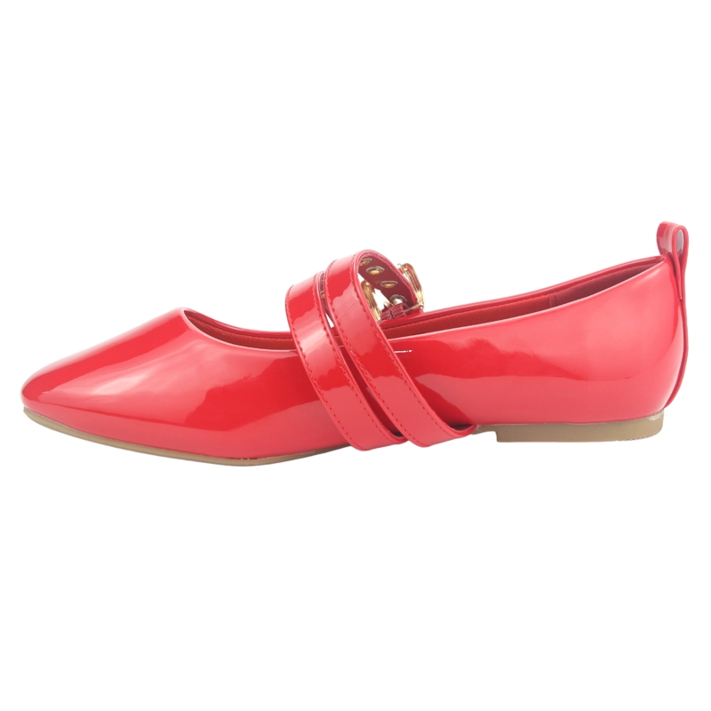 BALLERINA CHALADA MUJER MIU-3 ROJO CASUAL - 8