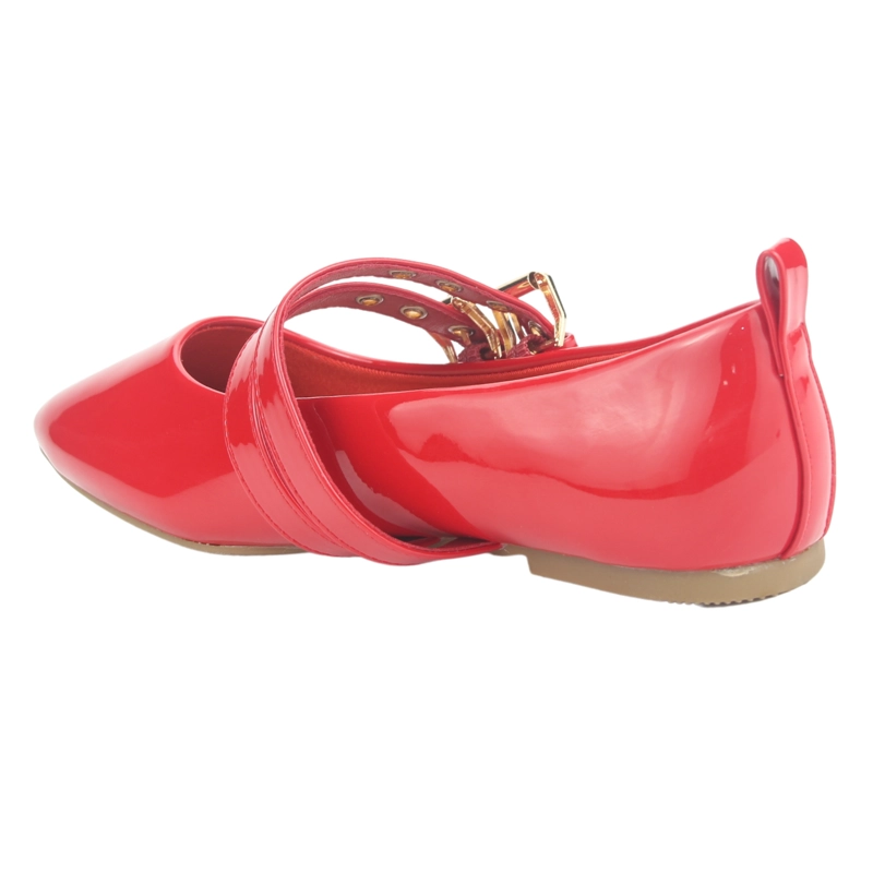BALLERINA CHALADA MUJER MIU-3 ROJO CASUAL - 9