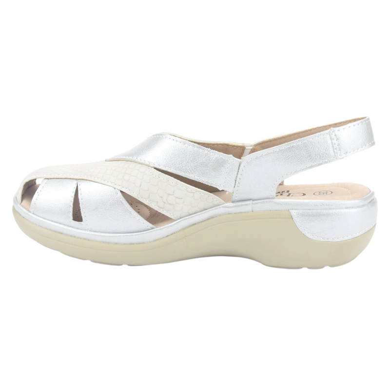 SANDALIA MUJER CHALADA PLATEADO MESTICO-1 CASUAL - 2