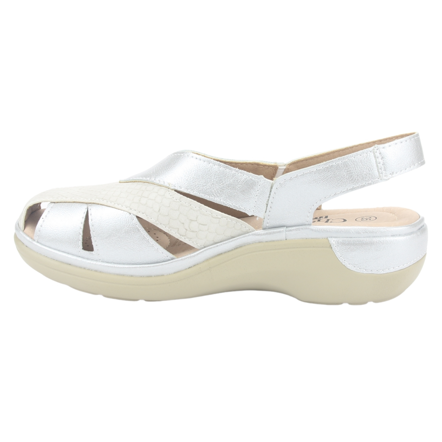 SANDALIA MUJER CHALADA PLATEADO MESTICO-1 CASUAL - 2