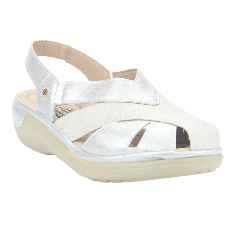 SANDALIA MUJER CHALADA PLATEADO MESTICO-1 CASUAL - 4