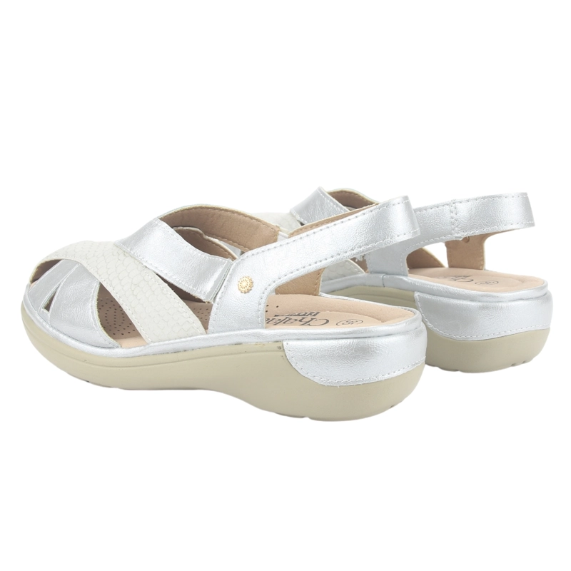 SANDALIA MUJER CHALADA PLATEADO MESTICO-1 CASUAL - 6