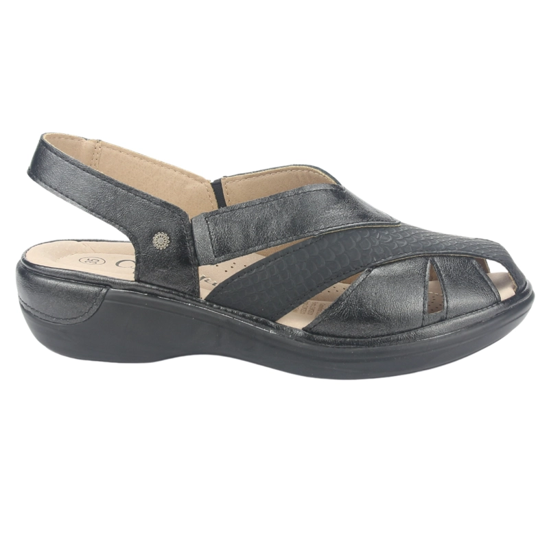 SANDALIA CHALADA MUJER MESTICO-1 NEGRO CASUAL - 1