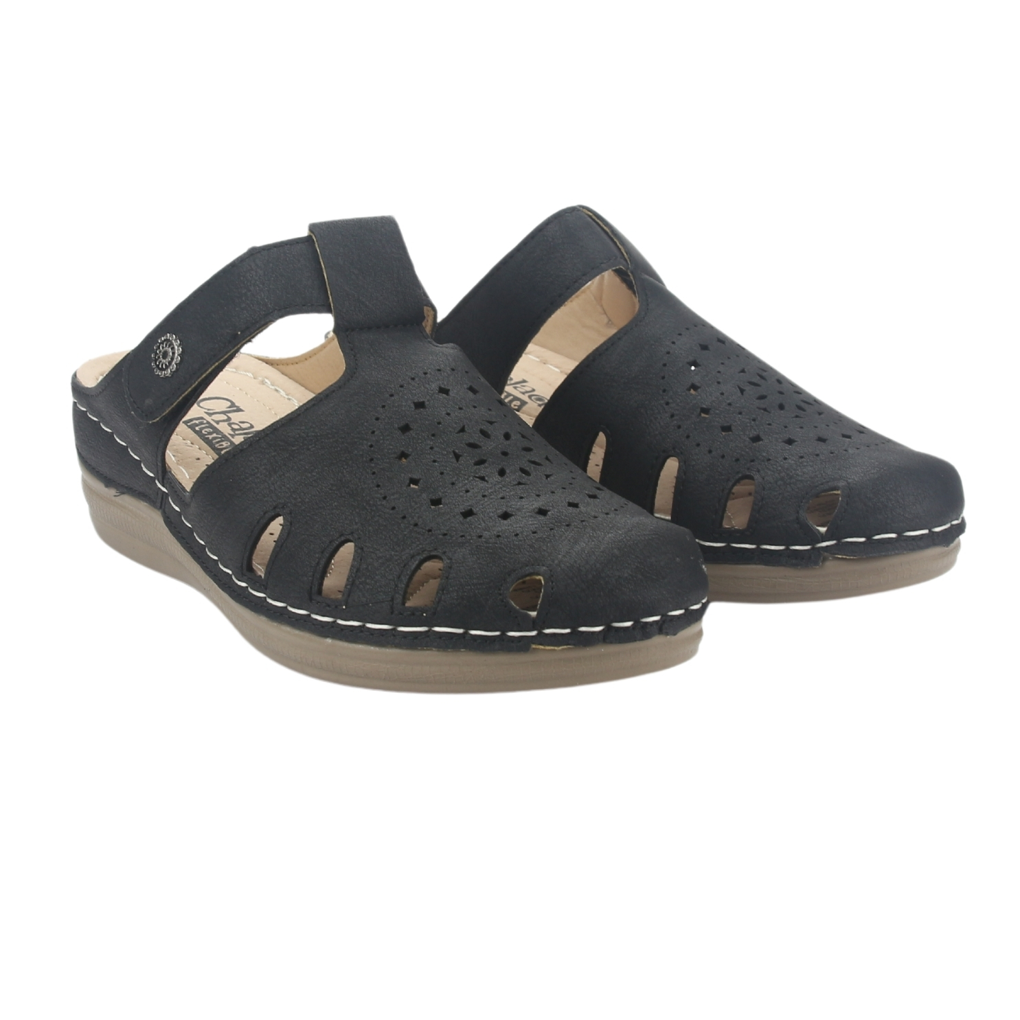 SANDALIA CHALADA MUJER MUSA-4 NEGRO CASUAL - 5