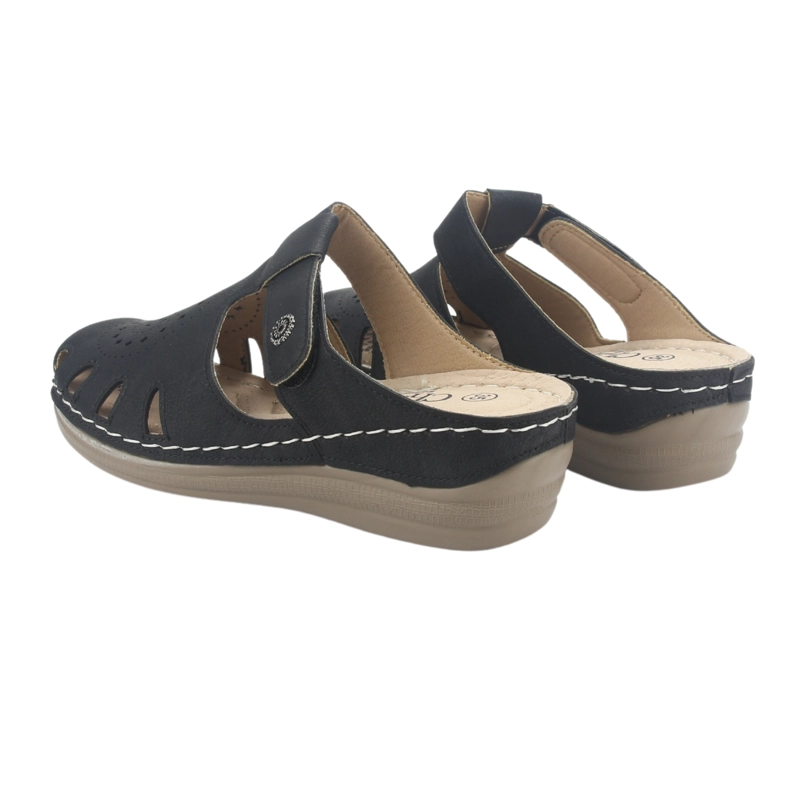 SANDALIA CHALADA MUJER MUSA-4 NEGRO CASUAL - 6