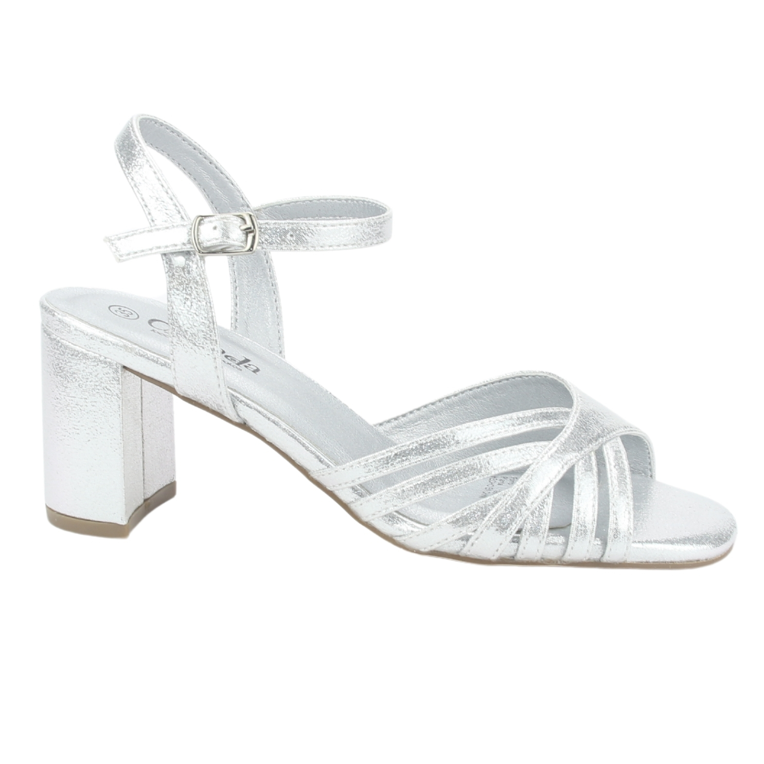 SANDALIA MUJER CHALADA PLATEADO FOLY-2 CASUAL - 1